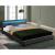 Corium® Pat frantuzesc Berlin4, modern, tapitat, tesatura, fara saltea, cu LED, 140x200 cm, gri inchis HausGarden Leisure