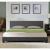 Corium® Pat frantuzesc dublu Berlin1,180x200 cm, MDF/poliester, gri inchis, fara saltea HausGarden Leisure