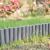 Bordura decorativa gradina Palisada 10 buc 270 cm gri inchis [casa.pro] HausGarden Leisure