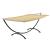 Hamac HS-004 cu cadru metalic bej [casa.pro] HausGarden Leisure