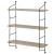 Raft design HTRW-827OL cu 3 nivele rama otel culoarea lemnului [en.casa] HausGarden Leisure