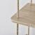 Raft design HTRW-827L cu 3 nivele inaltime reglabila cu sfoara culoarea lemnului [en.casa] HausGarden Leisure