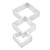 [en.casa]® Raft Design Retro Style, 1 raft perete Modell 25, en.casa, MDF, alb mat lacuit HausGarden Leisure