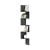 [en.casa]® Raft Design Retro Style, 1 raft perete Modell 22, en.casa, MDF, gri mat lacuit HausGarden Leisure