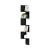 [en.casa]® Raft Design Retro Style, 1 raft perete Modell 22,  MDF, negru mat lacuit HausGarden Leisure