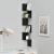 [en.casa]® Raft Design Retro Style, 1 raft perete Modell 22,  MDF, negru mat lacuit HausGarden Leisure
