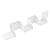 [en.casa]® Raft Design Retro Style, 1 raft perete Modell 22, en.casa, MDF, alb mat lacuit HausGarden Leisure