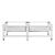 Suport dublu pentru masina spalat Bothel fiecare cu cate 1 raft extensibil [en.casa] HausGarden Leisure