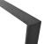 Set 2 picioare masa ACTL-3802 negru mat 55 - 75 x 72 cm  [en.casa] HausGarden Leisure