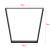 Set 2 picioare masa ACTL-3802 negru mat 55 - 75 x 72 cm  [en.casa] HausGarden Leisure