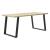 Set 2 bucati picioare masa ACTL-38X1 negru mat  [en.casa] HausGarden Leisure