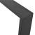 Set 2 bucati picioare masa ACTL-38X1 negru mat  [en.casa] HausGarden Leisure