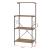 Raft bucatarie Billund 133x60x42cm metal pal negru/efect nuc [en.casa] HausGarden Leisure
