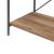 Raft bucatarie Billund 133x60x42cm metal pal negru/efect nuc [en.casa] HausGarden Leisure