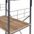 Raft bucatarie Billund 133x60x42cm metal pal negru/efect nuc [en.casa] HausGarden Leisure