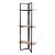 Raft de sine statator Bjerringbro 150x55x24cm negru/efect nuc [en.casa] HausGarden Leisure