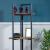 Raft de sine statator Bjerringbro 150x55x24cm negru/efect nuc [en.casa] HausGarden Leisure
