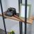 Raft de sine statator Bjerringbro 150x55x24cm negru/efect nuc [en.casa] HausGarden Leisure