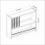 Raft de perete Helsingor alb 15kg cu 3 polite depozitare [en.casa] HausGarden Leisure