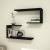 Set 2 bucati raft perete Arslev 27 x 60 x 20 cm negru [en.casa] HausGarden Leisure