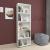 Raft carti Vara 172 x 55 x 20 cm pal alb cu 5 polite [en.casa] HausGarden Leisure