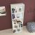 Raft carti Vara 172 x 55 x 20 cm pal alb cu 5 polite [en.casa] HausGarden Leisure