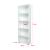 Raft carti Vara 172 x 55 x 20 cm pal alb cu 5 polite [en.casa] HausGarden Leisure