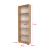 Raft carti Vara 172 x 55 x 20 cm pal stejar cu 5 polite [en.casa] HausGarden Leisure