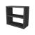 Raft de sine statator Hjo 40x43,5x20cm pal negru marmorat [en.casa] HausGarden Leisure