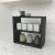 Raft de sine statator Hjo 40x43,5x20cm pal negru marmorat [en.casa] HausGarden Leisure
