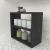 Raft de sine statator Hjo 40x43,5x20cm pal negru marmorat [en.casa] HausGarden Leisure