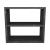 Raft de sine statator Hjo 40x43,5x20cm pal negru marmorat [en.casa] HausGarden Leisure