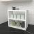 Raft de sine statator Hjo 40x43,5x20cm pal alb [en.casa] HausGarden Leisure