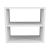 Raft de sine statator Hjo 40x43,5x20cm pal alb [en.casa] HausGarden Leisure