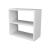 Raft de sine statator Hjo 40x43,5x20cm pal alb [en.casa] HausGarden Leisure