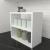 Raft de sine statator Hjo 40x43,5x20cm pal alb [en.casa] HausGarden Leisure
