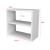 Raft de sine statator Hjo 40x43,5x20cm pal alb [en.casa] HausGarden Leisure
