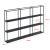 Raft de perete Jelsa 160 x 18 x 110 cm metal negru [en.casa] HausGarden Leisure