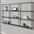 Raft de perete Jelsa 160 x 18 x 110 cm metal negru [en.casa] HausGarden Leisure