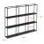 Raft de perete Jelsa 130 x 18 x 110 cm metal negru [en.casa] HausGarden Leisure