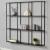 Raft de perete Jelsa 100 x 18 x 110 cm metal negru [en.casa] HausGarden Leisure