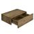 Set 2 bucati comoda suspendata Model 8 efect lemn/alb mat  46x30x15cm [en.casa] HausGarden Leisure