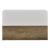 Set 2 bucati comoda suspendata Model 8 efect lemn/alb mat  46x30x15cm [en.casa] HausGarden Leisure