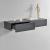 Set 2 bucati comoda suspendata Model 5 gri inchis 46x30x15cm [en.casa] HausGarden Leisure
