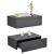 Set 2 bucati comoda suspendata Model 5 gri inchis 46x30x15cm [en.casa] HausGarden Leisure