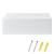 Set 2 bucati comoda suspendata Model 4 alb lacuit lucios 46x30x15cm [en.casa] HausGarden Leisure
