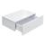 Set 2 bucati comoda suspendata Model 4 alb lacuit lucios 46x30x15cm [en.casa] HausGarden Leisure