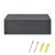 Comoda Model 2, gri inchis 46 x 30 x 15 cm [en.casa] HausGarden Leisure