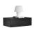 Comoda Model 1, negru lucios 46 x 30 x 15 cm  [en.casa] HausGarden Leisure