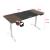 Birou Hayward 140 x 60 x 72 x 117 cm cu inaltime reglabila efect lemn nuanta inchisa [pro.tec] HausGarden Leisure